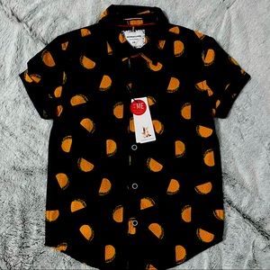 Denim & Flower Taco Button Up